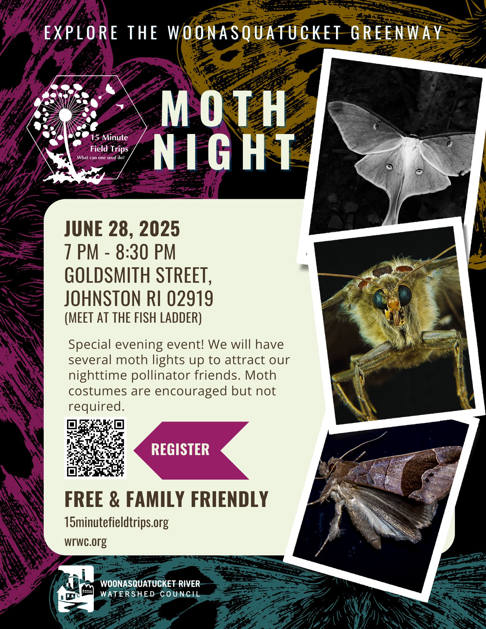 Moth Night - Woonasquatucket River Watershed Council